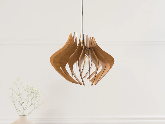 Nordic Style, Handmade Light, Natural Wood